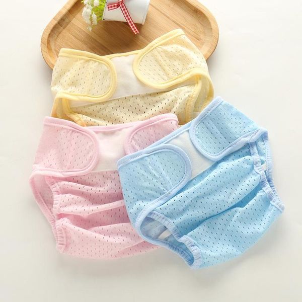 

soft baby summer mesh breathable ice silk cotton diaper reusable nappy cover newborn summer breathable diapers for infant babies