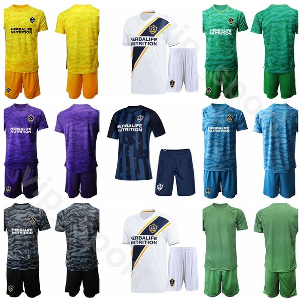 

2020 goalie soccer 1 david bingham goalkeeper jersey gk set los angeles la galaxy football shirt kits uniform custom name number, Black
