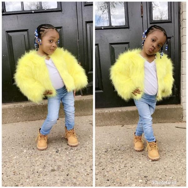 

swonco (just have coat ) furry coat girl women faux fur jackets 2019 new warm outwear jacket for women, Black