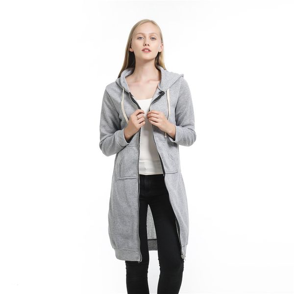 

2019 autumn women solid color hooded coat windbreaker female zipper windproof outerwear basic jacket coat plus size s-5xl, Black;brown