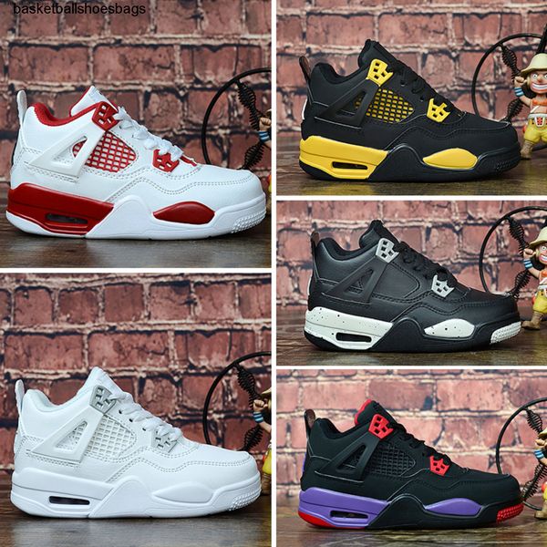 

4 оптовая детская обувь обувь new баскетбол space jam 10 cny 4s кроссовки дети спорт бег девочка мальчик прохождения размер 28-35