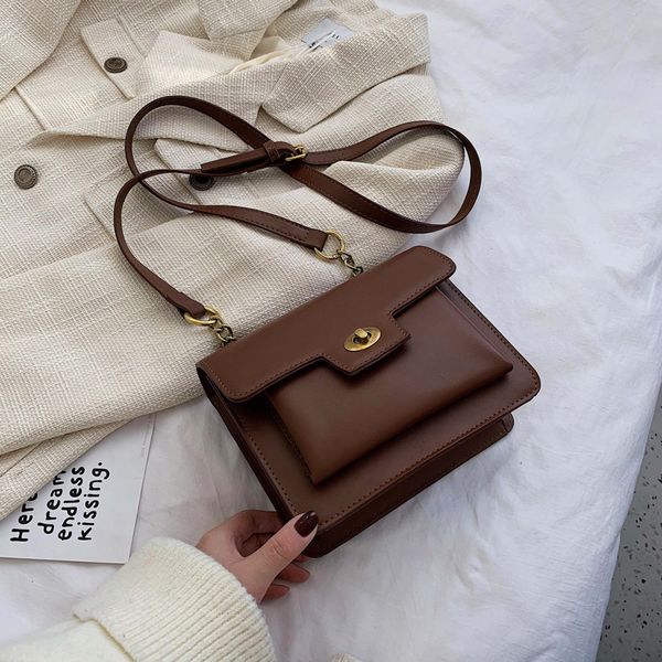 

effen kleur нетто rode zak ретро textuur режим schoudertas toevallige сумка mobiele telefoon tas portemonnee handtas