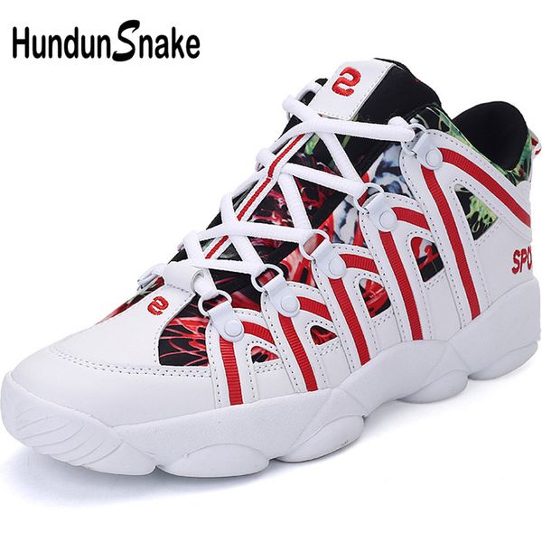 

hundunsnake high white men's sports shoes leather sneakers men running shoes women's sport men athletic krassovki t111