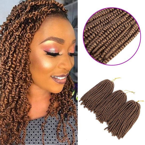 

горячей! 1 шт. ombre крючком косы наращивание волос цвета весна твист синтетический плетение низкая температура волокна 8 дюймов 110 г для м, Black