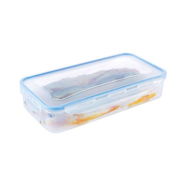 

rectangular kitchen refrigerator sealed fresh box with lid container drain storage box home gadgets
