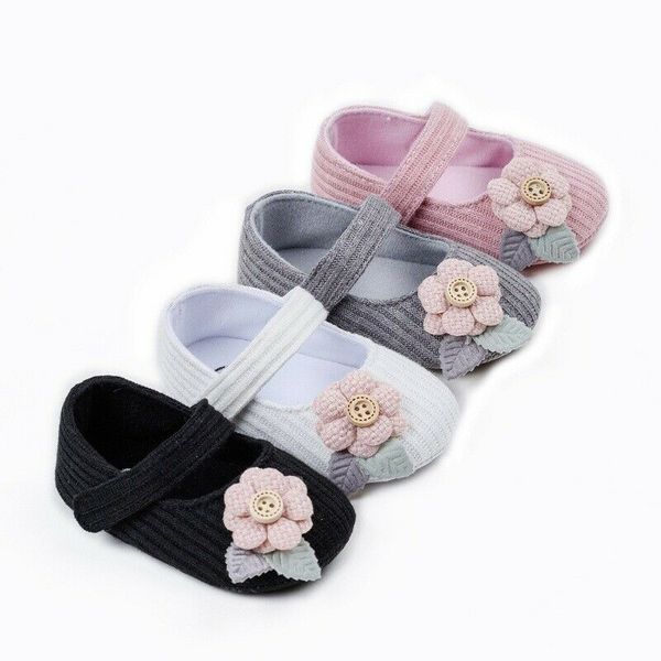 

baby girl newborn shoes spring autumn sweet very light big bow knitted dance ballerina dress pram crib shoe, Black;grey