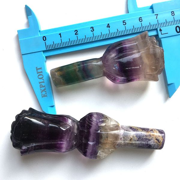 

natural fluorite rose carvings as home decoration collection gifts ghost gray lp