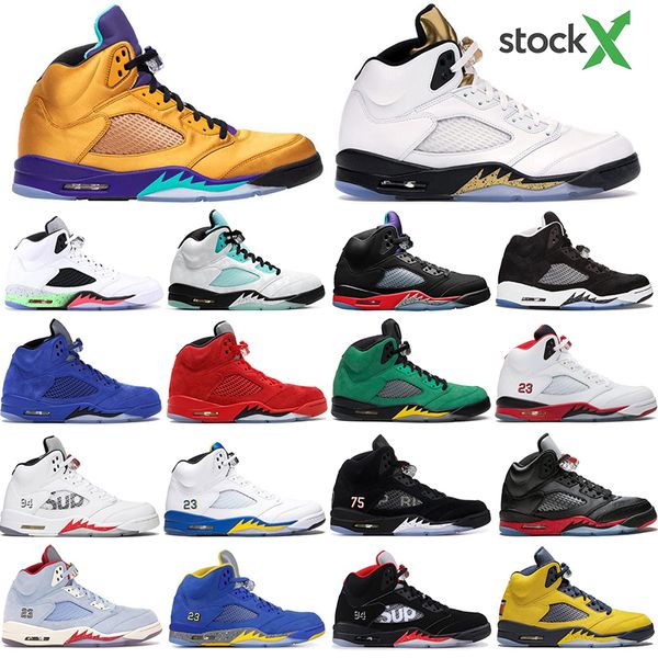 

обувает огонь красный jumpman 5 5s og мужчин баскетбол мичиган черный виноград red blue suede орегона утки белый цементные мужские кроссовки