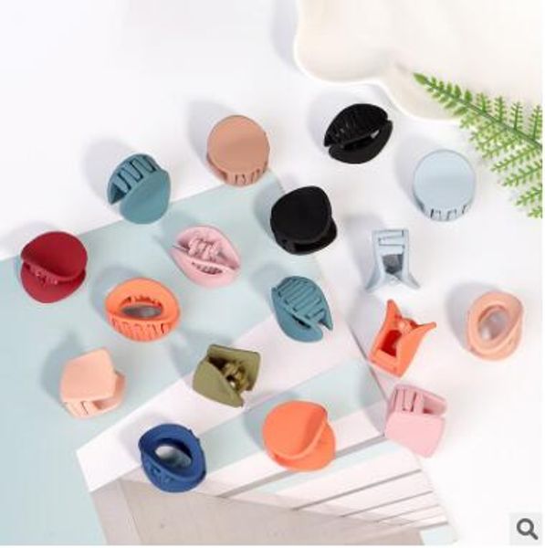 

10pcs/lot small hair clips grip simple and fashionable resin plastic ladies hairpin