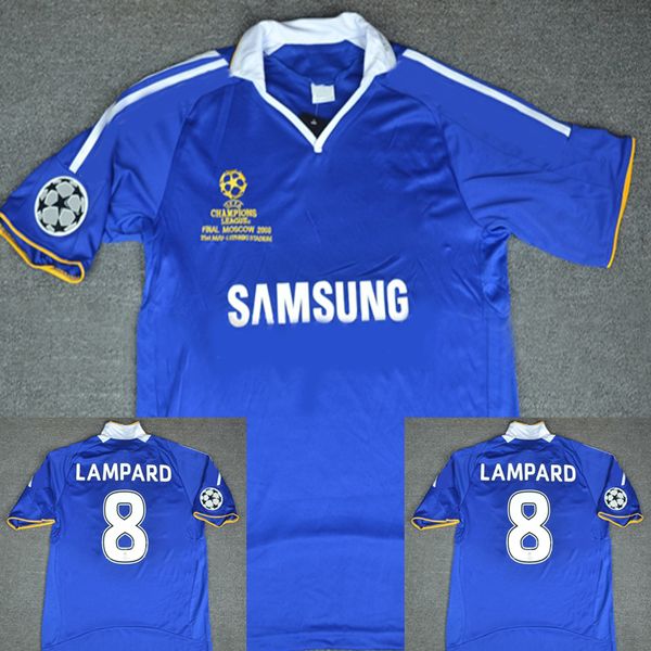 

2007 2008 Retro Lampard Ballack Drogba Terry Soccer Jersey Vintage Classic 07 08 Football Shirts Lampard Maglia Calcio Maillot Kits Uniform