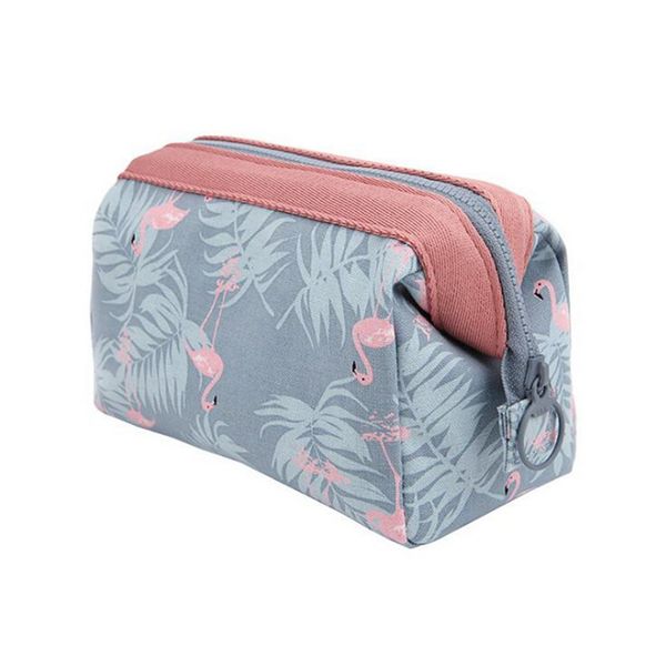 

new arrive women make up bag travel waterproof portable makeup bag toiletry kitsprint flamingo cosmetic