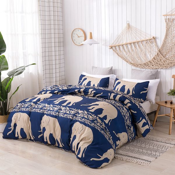

klonca wholesale home textile 3-piece duvet pillowcases bed set 3 sizes jacquard duvet cover 2019 bed