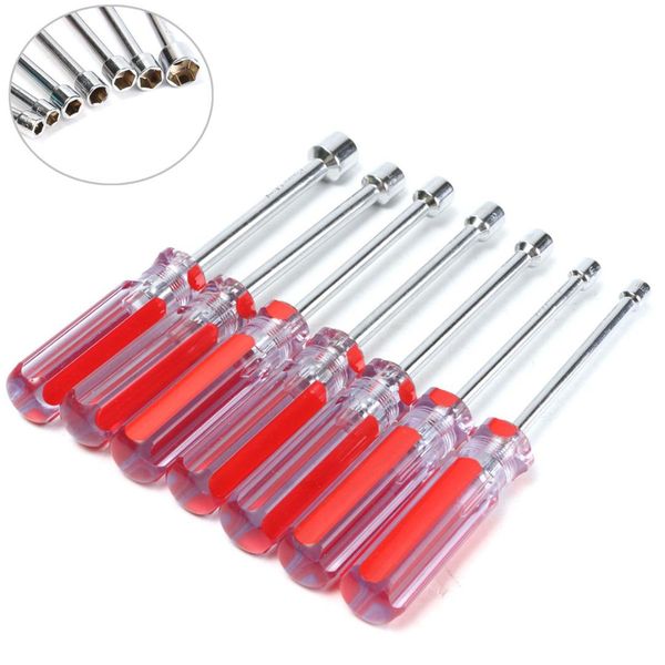 

7pcs socket screwdriver set 5 6 7 8 9 10 13mm hex nut key nutdriver socket driver wrench spinner drivers diy hand tools