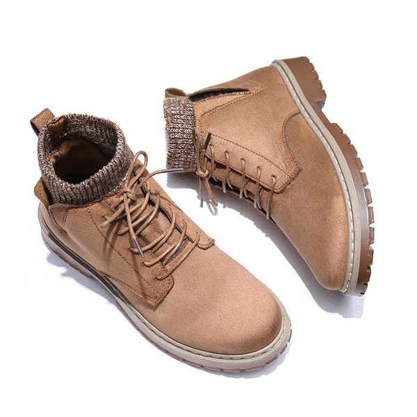 

39-44 winter boots non-slip 2019 warm comfortable men winter shoes #gl5159, Black