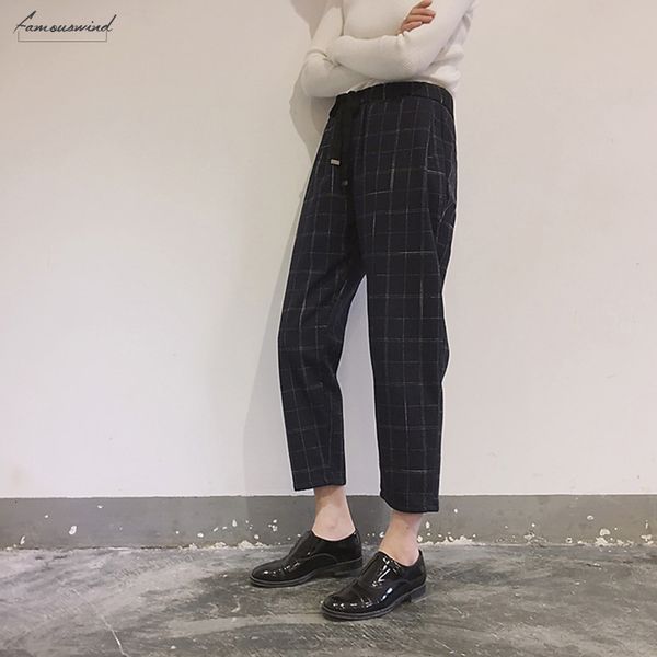 Compre Pantalones De Mujer Harajuku Tela Escocesa Harem Nueve