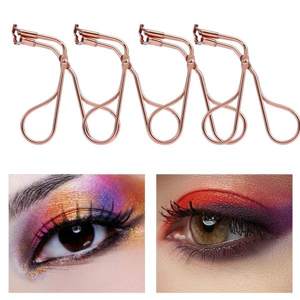 

1pcs rose gold mini professional бигуди ресницы портативный глаз ресницы керлинг ложные макияжа ресниц пинцет косметика красоты инструмент