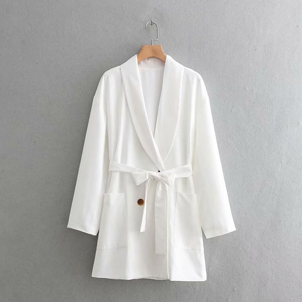 

autumn women double breasted white blazer women suit coats outerwear female long sleeve office ladies blazer, White;black