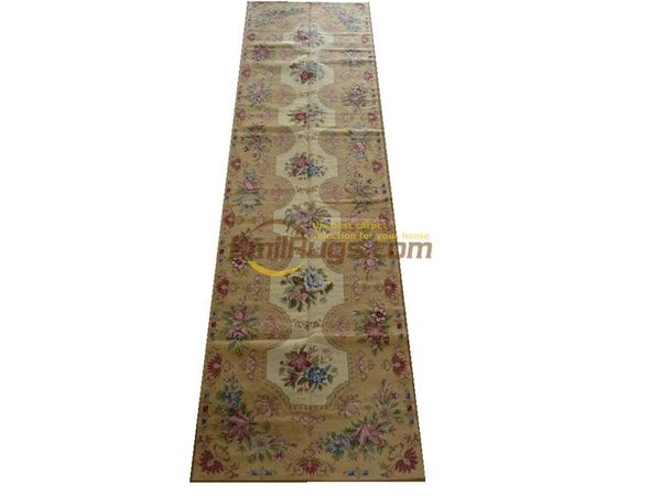 

vintage hand-embroidered needlepoint carpet handmade sofa blanket traditional wool rug carpet