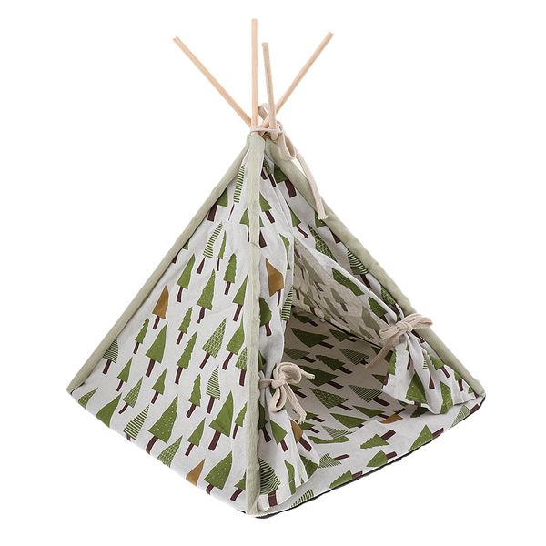 

симпатичные узоры собака teepee съемный домашний питомник играют в домик палатка кошка собака кровать - крытая уличная палатка кровать для м