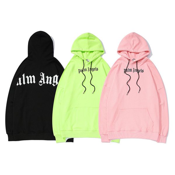 

Mens Designer Palm Angels Hoodies Brand Solid Color Long Sleeve Hooded Hommes Sweatshirts Casual Loose Homme Clothing