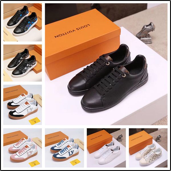 

21fw spring men's canvas shoes men fashion sneakers men comfortable mens casual shoes lace-up brand driving shoes big size, Black