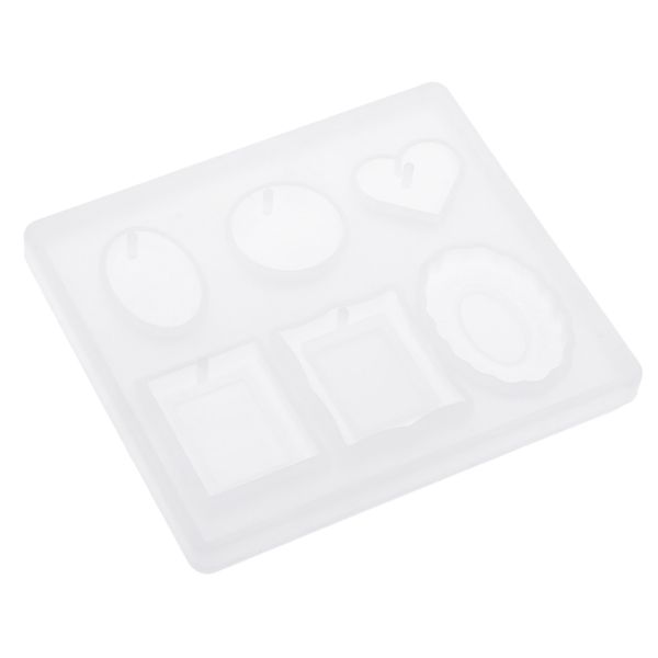 

diy pendant charms with hole jewelry making mold epoxy resin casting mould