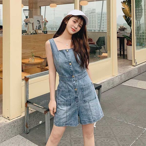

2020 summer women slim short jeans jumpsuits female streetwear sling denim shorts sets overalls suspenders pants playsuits, Black;white