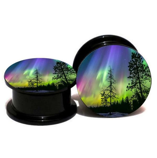 

ear gauges fashion jewelry gift double o-ring ear expanders ing, Silver