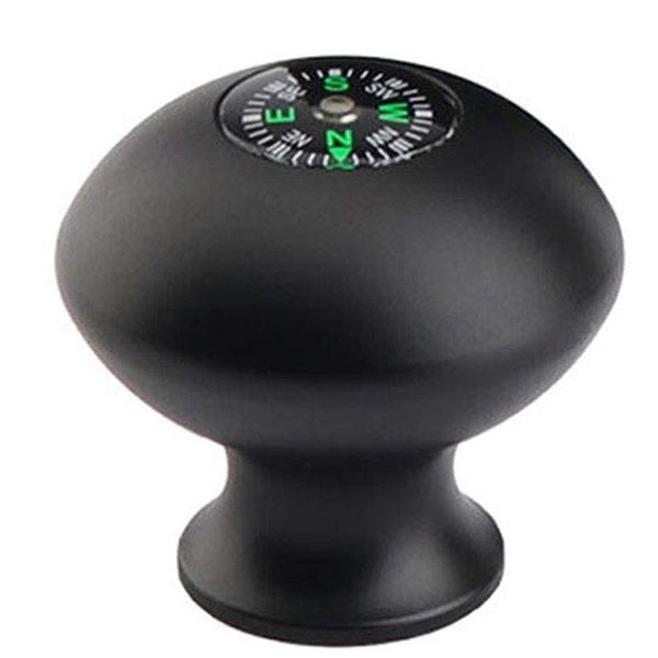 

monopod walking stick knob,aluminum alloy trekking pole knob handle grip with compass,waterproof,high temperature resistance trekking po