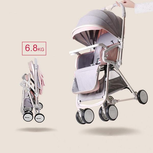 

2019 new, baby stroller can sit reclining high landscape ultra light portable simple folding newborn 0-3 year old children car