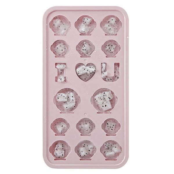 

Environmental Protection Creative Animal Fruit Homemade Ice Cubes Mold With Cover Cute DIY Ice Mold Gadgets Kitchen Tools
