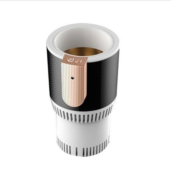 

2-in-1 electric car cup holder auto cooling and heating cooler warmer vehicle drink bottle 12v smart mug tumbler universal