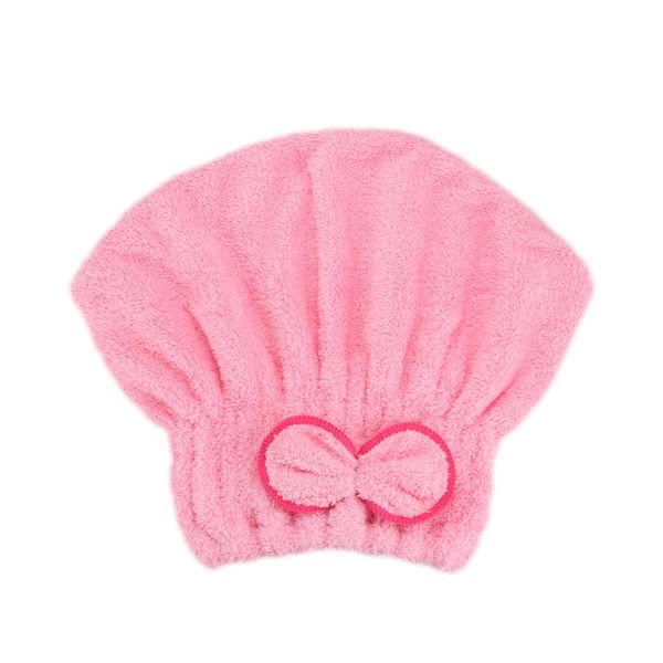 

microfibre quick hair drying bath spa bowknot wrap towel hat cap for bath bathroom accessories dropshipping fas