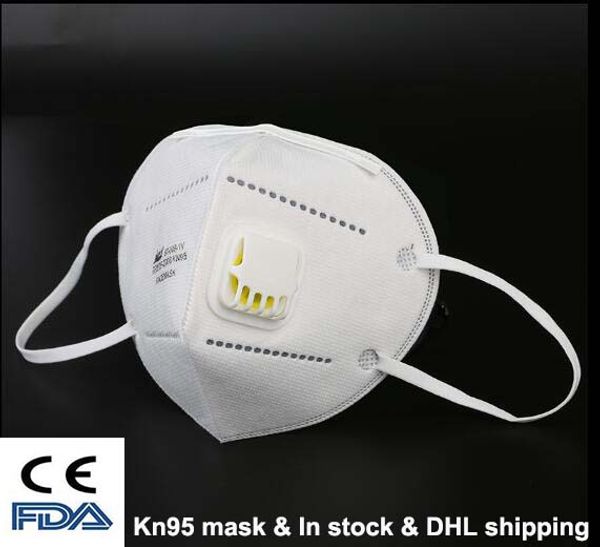 

n95 kn95 mask with valve folding ffp2 mask filter respirato dustproof anti pm2.5 masks dhl wholesale price