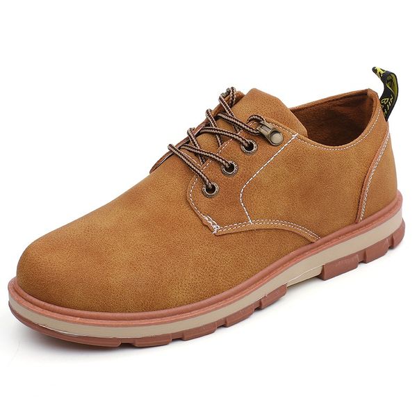 

mazefeng new autumn winter leather men dress shoes comfortable motorcycle men footwear rubber dress shoes men's size 39-45, Black