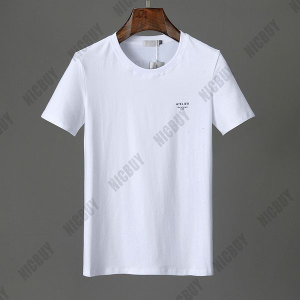 

designer brand mens t-shirts fashion spring summer luxury classic letter simple casual cotton round neck t shirt tee tshirt, White;black