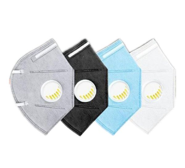 

multicolor breathing valve mask anti-allergic dusk pm2.5 non-woven fabric dust mask vs ffp2 n95 mask 24hour shipping