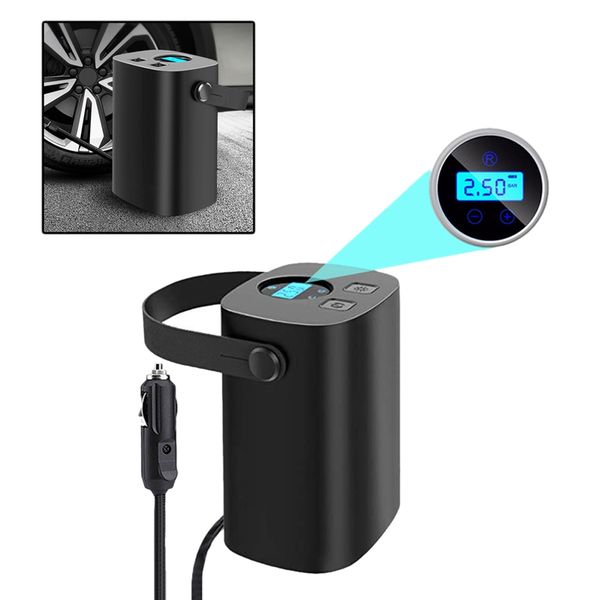 

12v car tire inflator,150psi portable car air compressor pump with 4.5m line for motorcycles bicycles