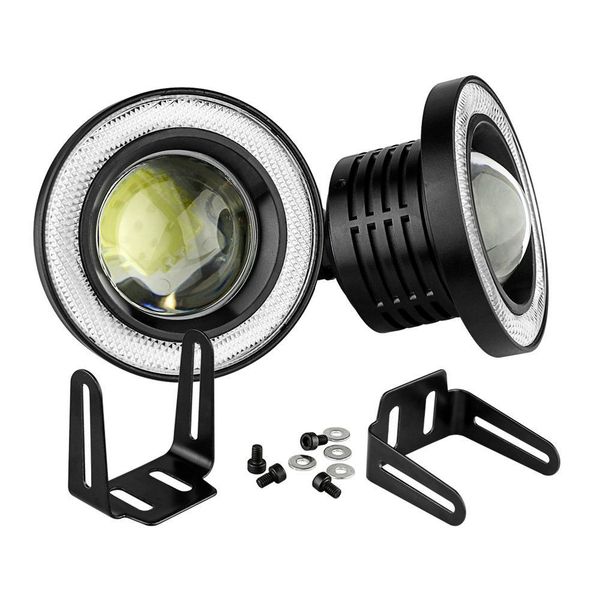 

1 pair 30w led cob angel eyes daytime running light 3 in/3.5 in car vehicle car fog lights automotive led lens lamp