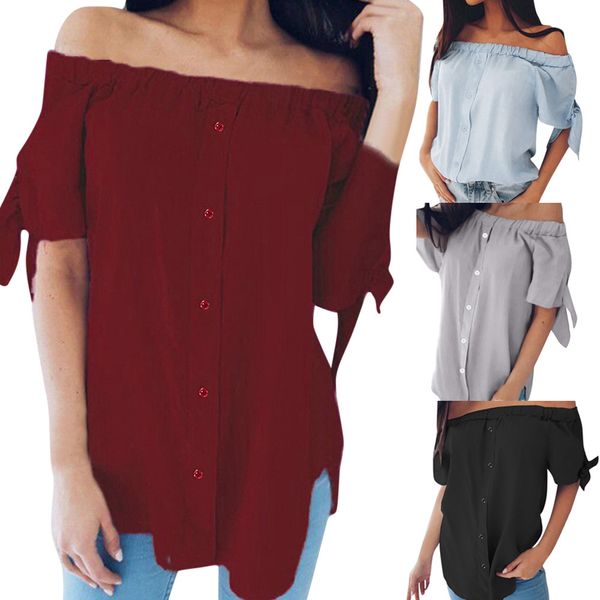 

2019 vestidos verano women summer short sleeve slash neck beach loose tank t-shirt soft print slimming classic fashion, White