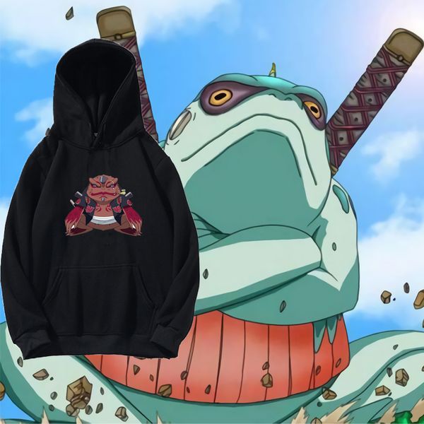 

harajuku gama-bunta hoodies couple wear japanese anime printed men's hoodie male streetwear fashion casual sweatshirts, Black