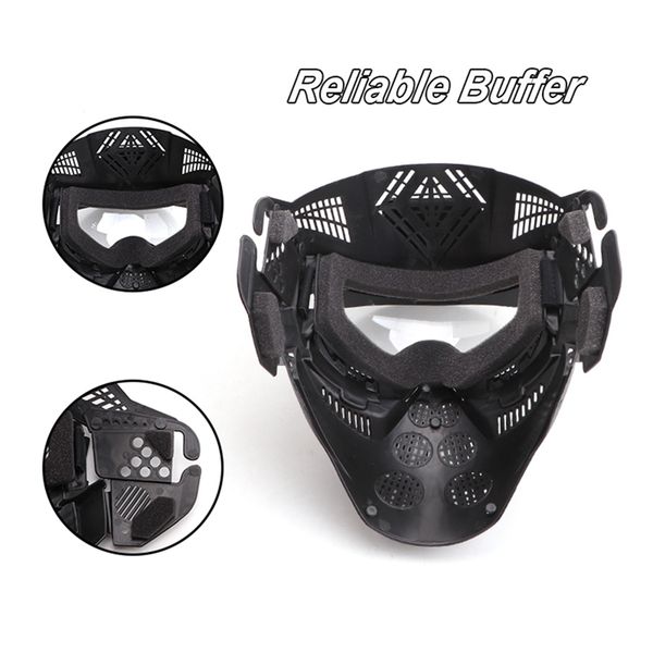 

outdoor sports tactical paintball full face protective safety goggles mask ah08