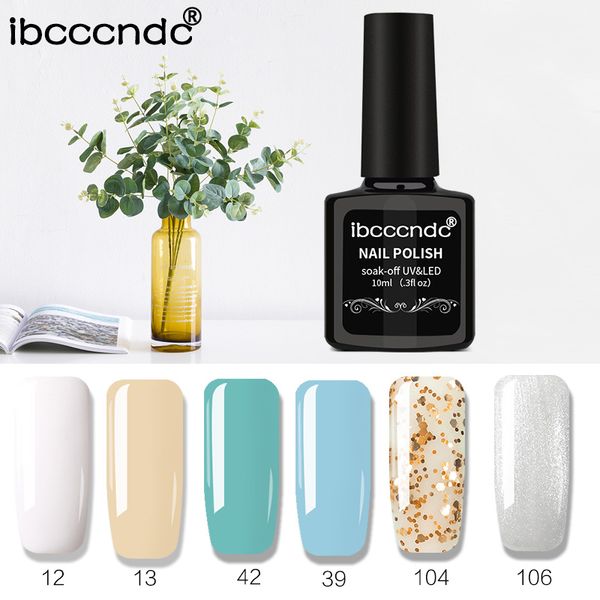 

ibcccndc 120 colors 10ml uv led soak-off gel nail polish nail art design semi permanent gel varnishes polish lak primer, Red;pink