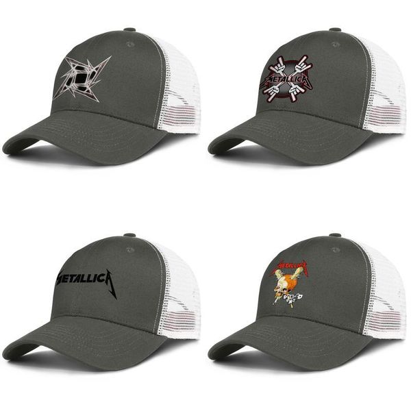 

damage inc metallica skull for men and women adjustable trucker meshcap design vintage team unique baseballhats metallica heavy metal, Blue;gray