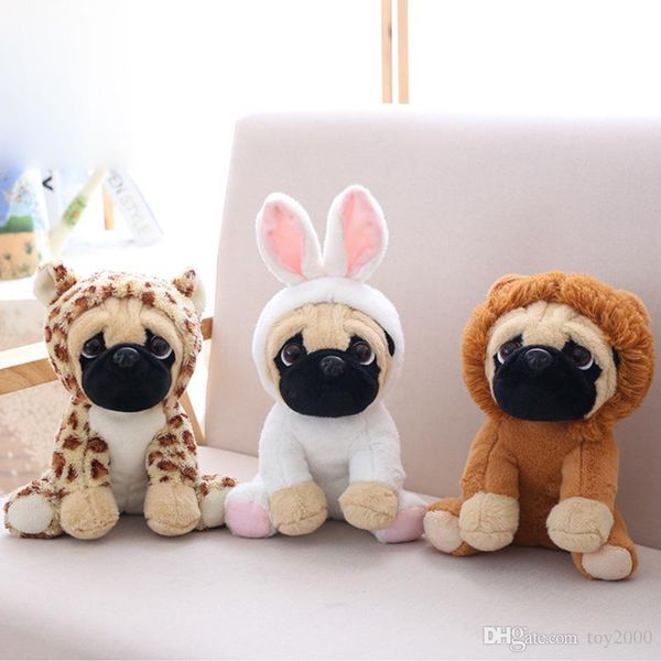 

pug plush toys cute stuffed animals soft doll dog cosplay dinosaur elephant kids toys birthday christmas gift for children gifts
