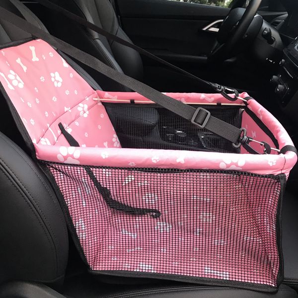 

car front row single seat pet carriers oxford fabric pattern car pet seat cover waterproof mat hammock cushion protector