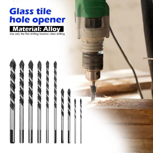 

10pcs carbide tip masonry wall glass brick concrete ceramic tile drill bits