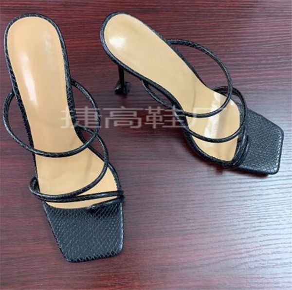 

new 2020 summer sandals stiletto heels for women high heels ph-cfy20061840, Black