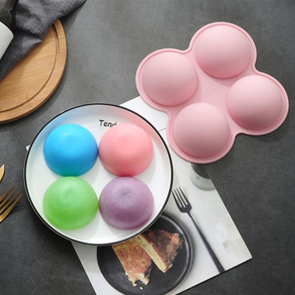 

silicon cake mould baking tool 3d molds diy soap sweet chocolate food sphereshape bakery pastry baking moldes de silicona