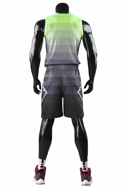 

discount men training basketball sets with shorts uniforms reversible basketball jerseys for that home and away look kits sports a31-8, Blue;black